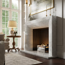 Clermont Carrara Honed Marble Fireplace 1600mm