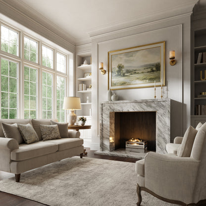 Collingham Arabescato Honed Marble Fireplace 1600mm