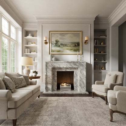 Collingham Arabescato Honed Marble Fireplace 1600mm