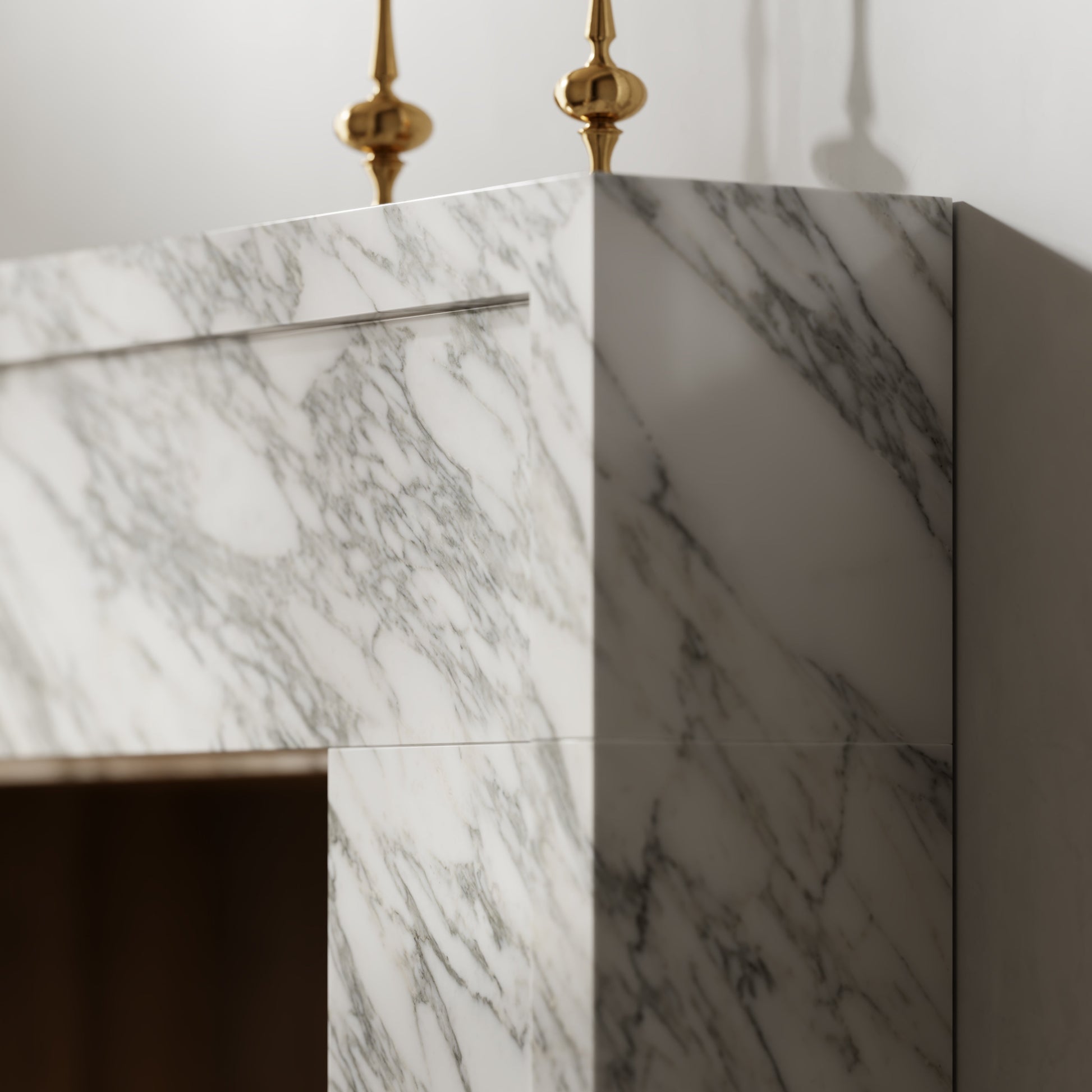 Collingham Arabescato Honed Marble Fireplace 1600mm