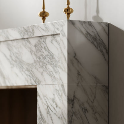 Collingham Arabescato Honed Marble Fireplace 1600mm