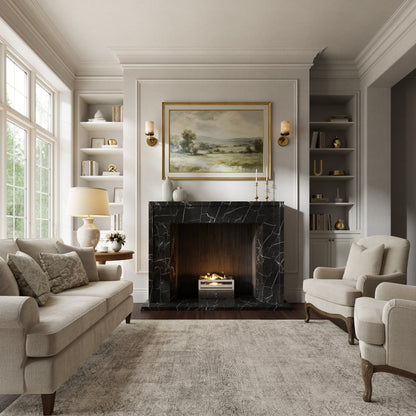 Collingham Nero Marquina Honed Marble Fireplace 1600mm