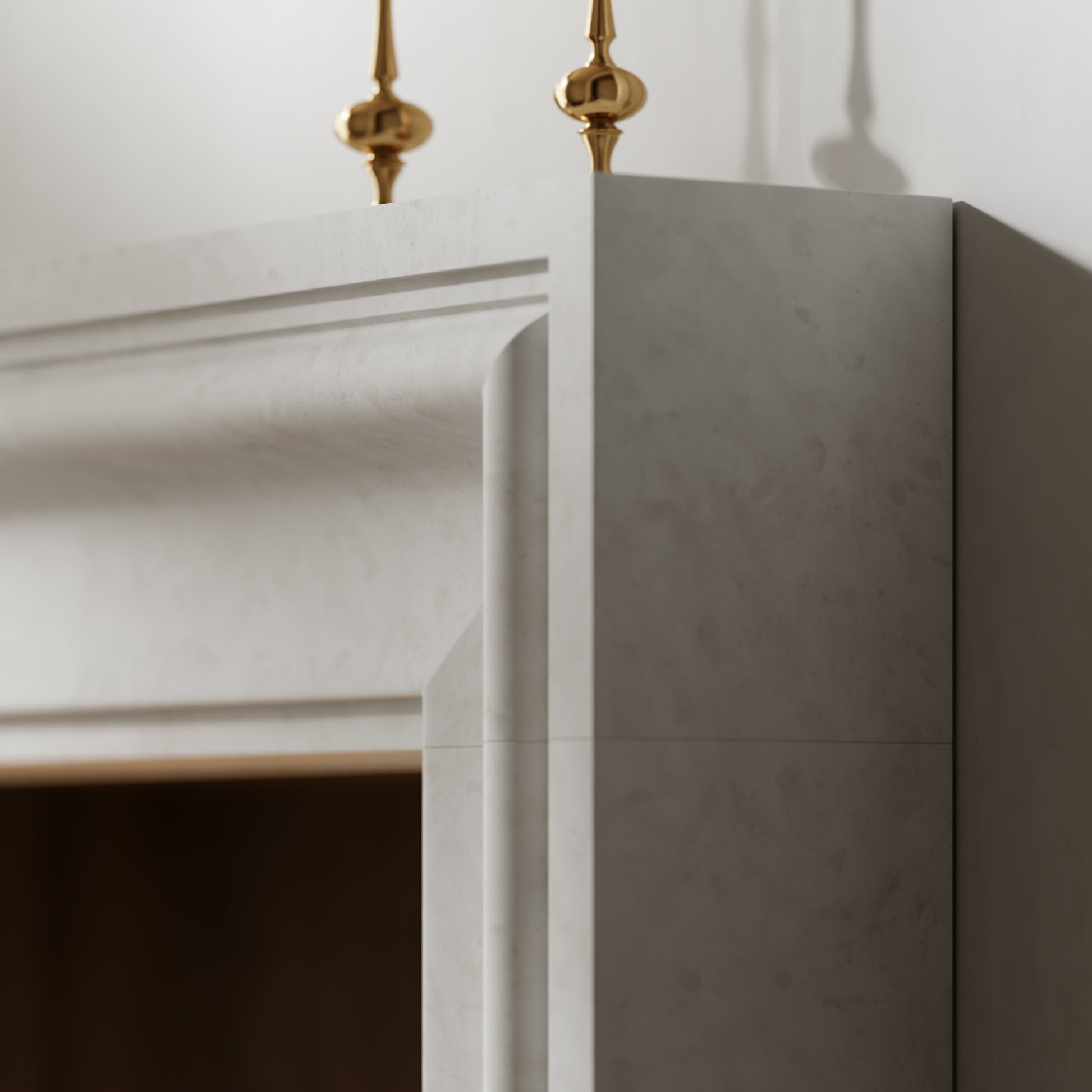 Corinthia Beige Limestone Honed Marble Fireplace 1600mm