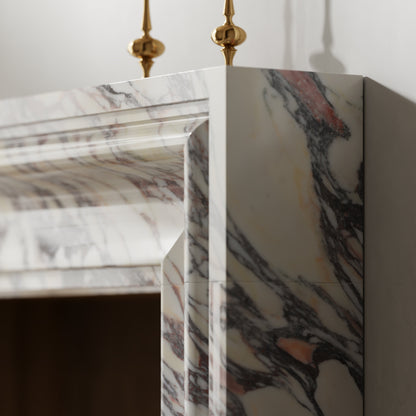Corinthia Calacatta Viola Honed Marble Fireplace 1600mm