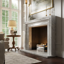 Corinthia Carrara Honed Marble Fireplace 1600mm