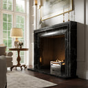 Corinthia Nero Marquina Honed Marble Fireplace 1600mm