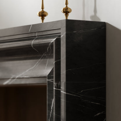 Corinthia Pietra Grey Honed Marble Fireplace 1600mm
