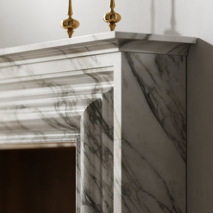 Monarch Arabescato Honed Marble Fireplace 1680mm