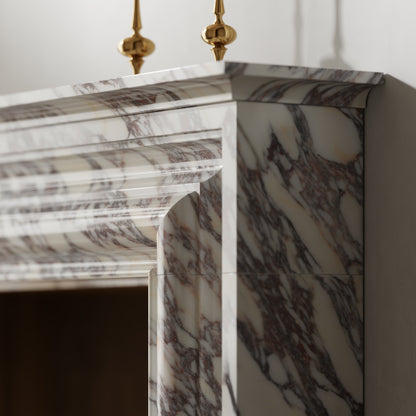 Monarch Calacatta Viola Honed Marble Fireplace 1680mm