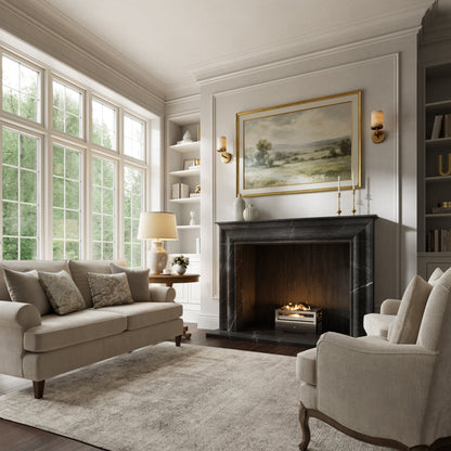 Monarch Pietra Grey Honed Marble Fireplace 1680mm