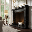 Renais Nero Marquina Honed Marble Fireplace 1900mm