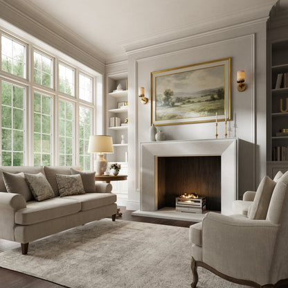 Reve Beige Limestone Honed Marble Fireplace 1600mm