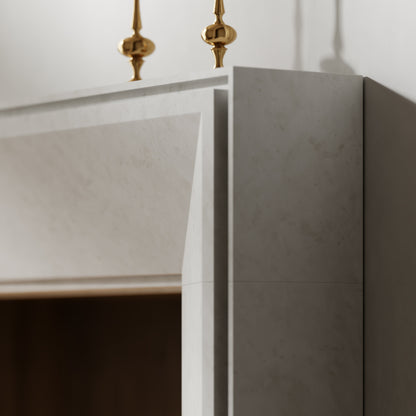 Reve Beige Limestone Honed Marble Fireplace 1600mm