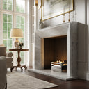 Reve Carrara Honed Marble Fireplace 1600mm