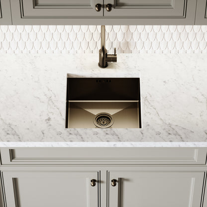 Flow Single Lever Kitchen Mixer Tap Brushed Bronze