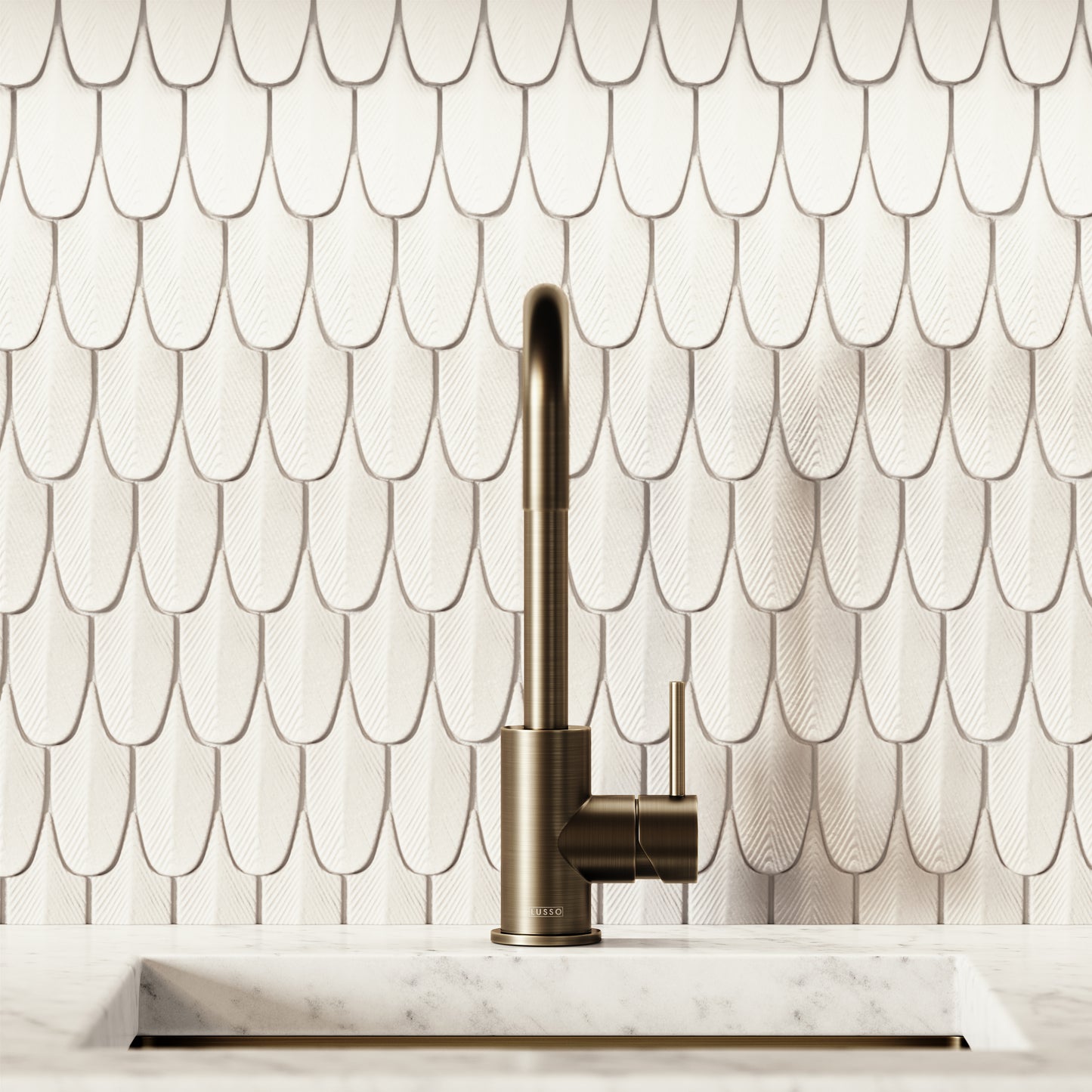 Flow Single Lever Kitchen Mixer Tap Brushed Bronze