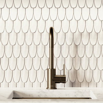 Flow Single Lever Kitchen Mixer Tap Brushed Bronze