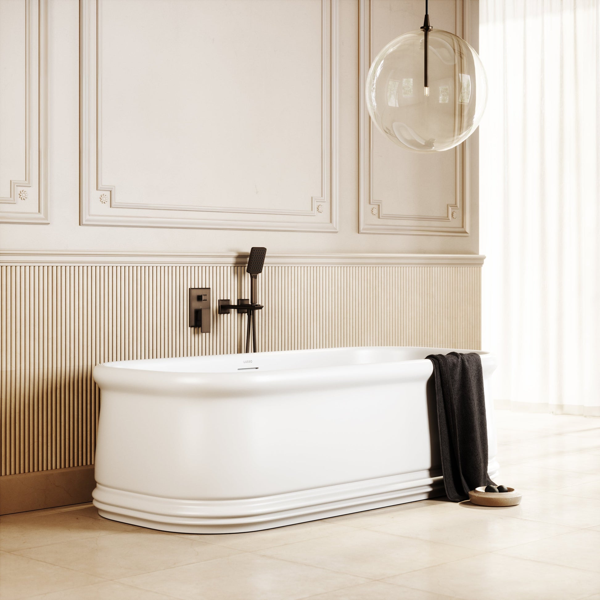 Grandeur Freestanding Stone Bath 1780mm
