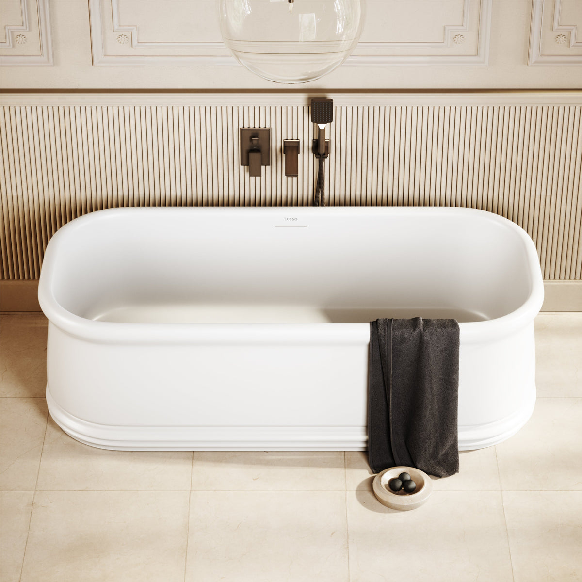 Grandeur Freestanding Stone Bath 1780mm