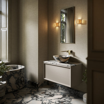 Italia Calacatta Viola Marble Countertop Basin 400mm