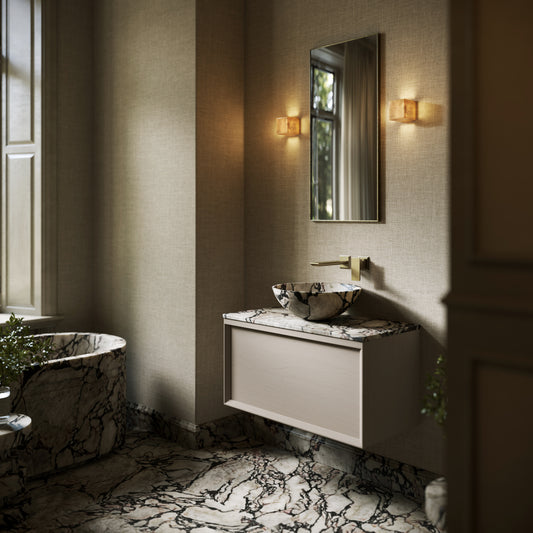 Italia Calacatta Viola Marble Countertop Basin 400mm