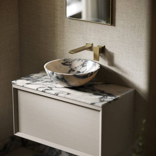 Italia Calacatta Viola Marble Countertop Basin 400mm