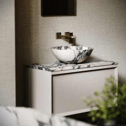 Italia Calacatta Viola Marble Countertop Basin 400mm