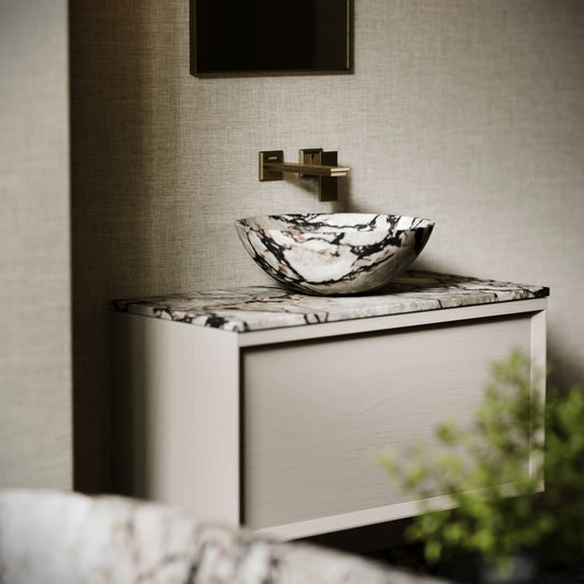 Italia Calacatta Viola Marble Countertop Basin 400mm