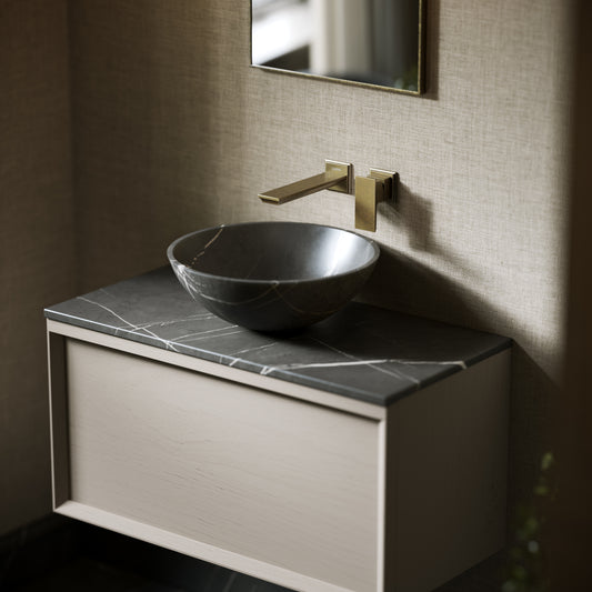 Italia Pietra Grey Marble Countertop Basin 400mm
