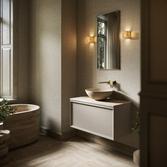 Italia Travertine Stone Countertop Basin 400mm