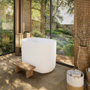 Lusso Light Kumo Freestanding Japanese Soaking Bath 1000mm