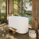 Lusso Light Zen Freestanding Japanese Soaking Bath 1350mm