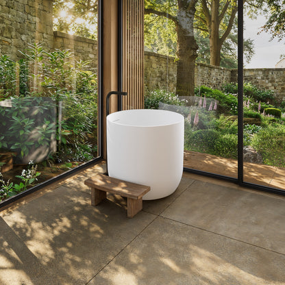 Lusso Light Yu Freestanding Japanese Soaking Bath 760mm