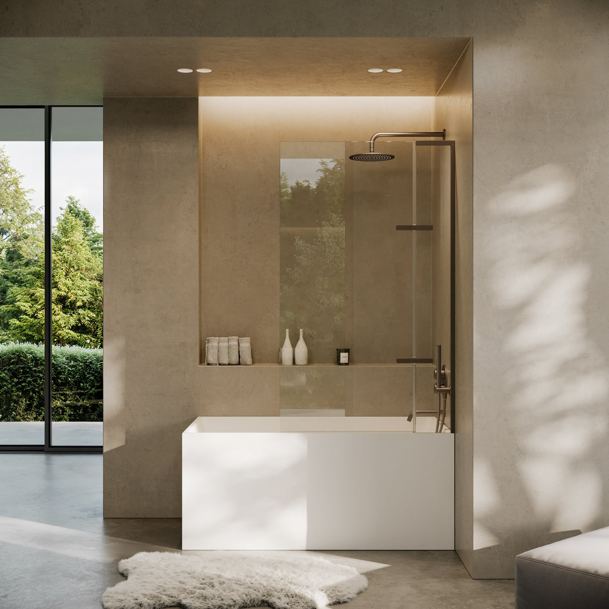 Lusso Light Kube Freestanding  Bath 1400mm