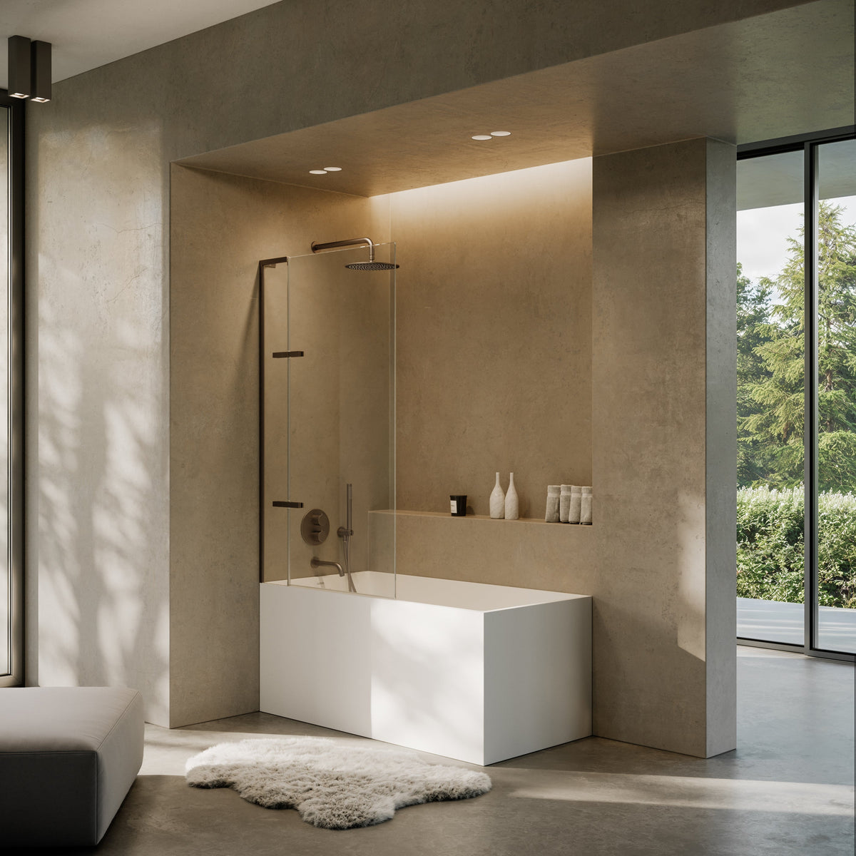Lusso Light Kube Freestanding  Bath 1400mm