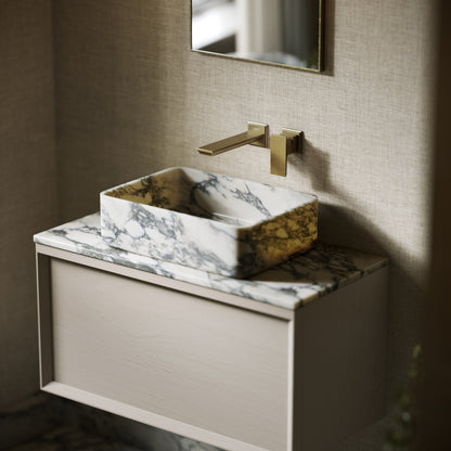Kudos Arabescato Marble Countertop Basin 455mm