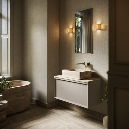 Kudos Travertine Stone Countertop Basin 455mm