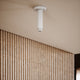AcquaVita Matte White Ceiling Shower Arm 100mm
