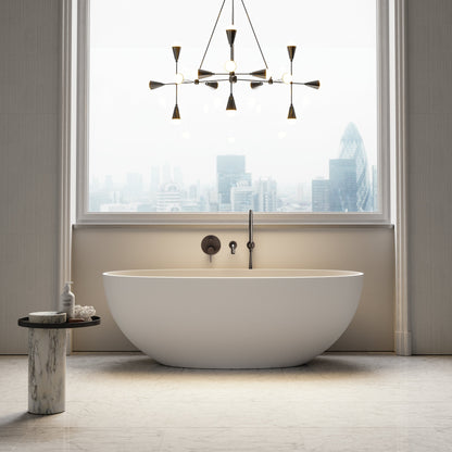 Luxe Deep Bronze Wall Mounted Bath Shower Mixer Tap