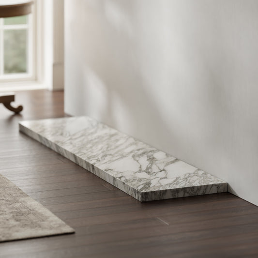 Marais Arabescato Honed Marble Outer Hearth - All Sizes