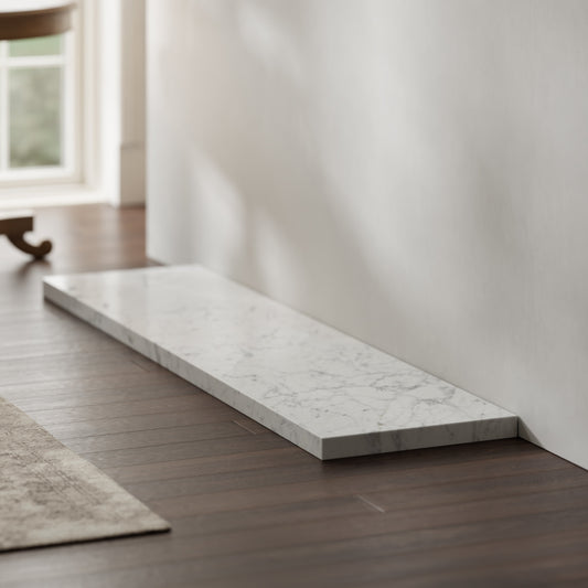 Marais Carrara Honed Marble Outer Hearth - All Sizes