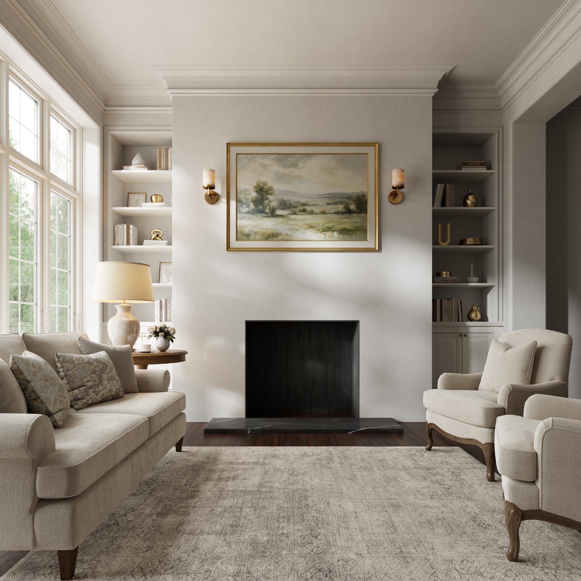 Marais Pietra Grey Honed Marble Outer Hearth - All Sizes