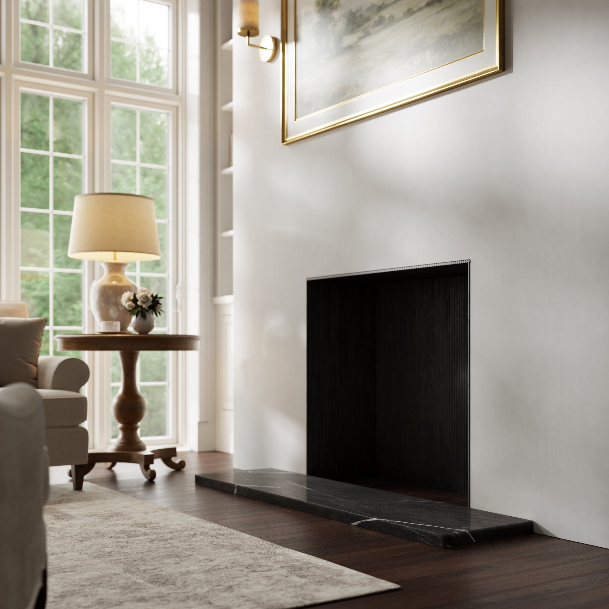Marais Pietra Grey Honed Marble Outer Hearth - All Sizes
