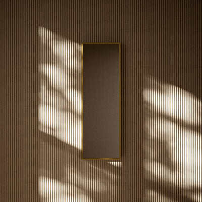 Moode Brushed Gold Mirror 300mm