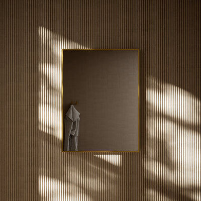 Moode Brushed Gold Mirror 600mm