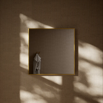 Moode Brushed Gold Mirror 700mm
