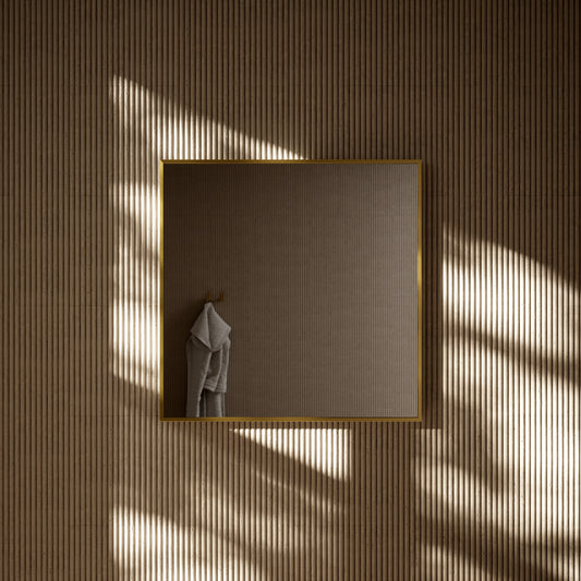 Moode Brushed Gold Mirror 700mm