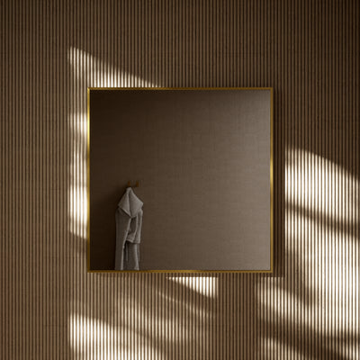 Moode Brushed Gold Mirror 800mm