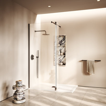 Modular Deep Bronze Glass Deflector Panel 300mm