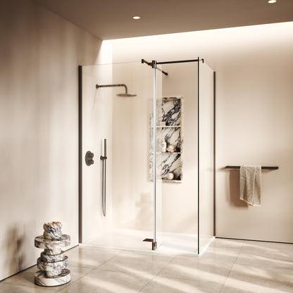 Modular Deep Bronze Glass Deflector Panel 300mm